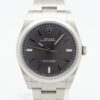 Rolex Oyster Perpetual Ref. 114300 Dark Rhodium Dial with Box and Papers
